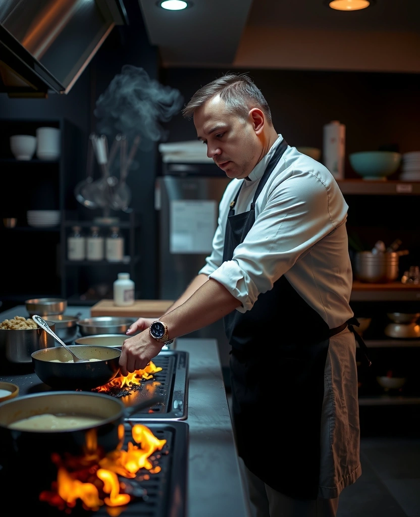 Chef en acción